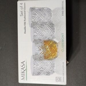 Mikasa Claremont Fine Crystal Set of 4 Glasses
